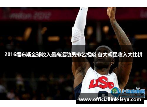 2016福布斯全球收入最高运动员排名揭晓 各大明星收入大比拼